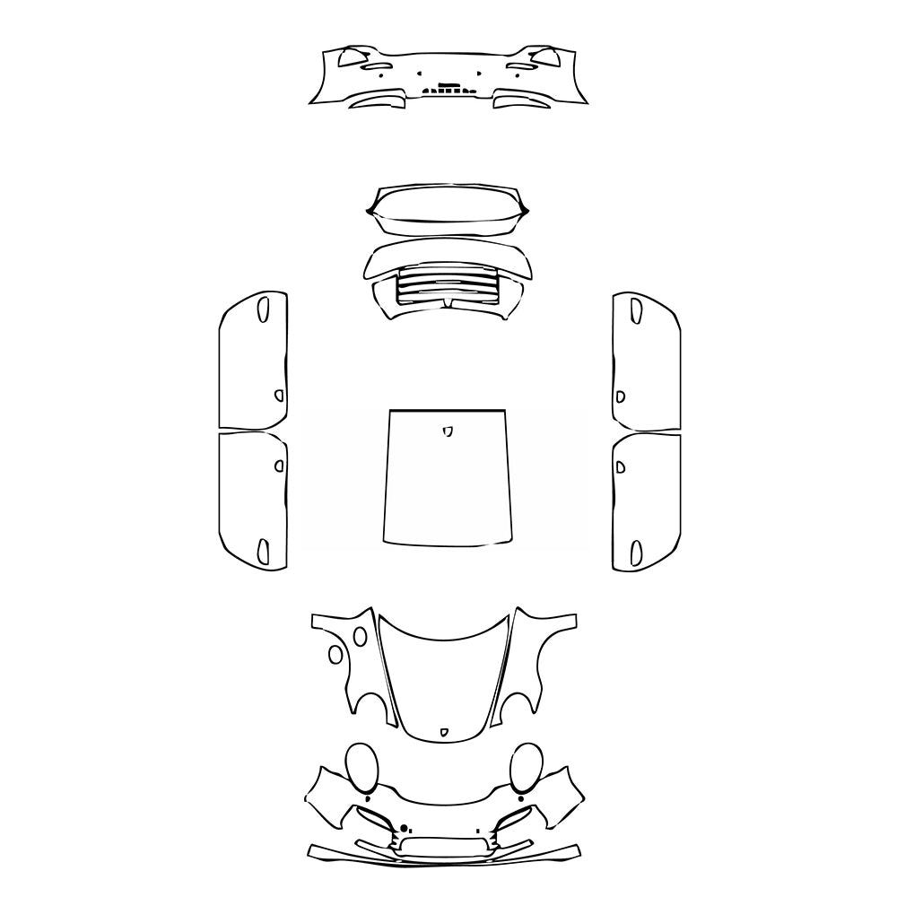 Pre-Cut PPF Porsche 911 Turbo Coupe 2015 - PPF-Kits