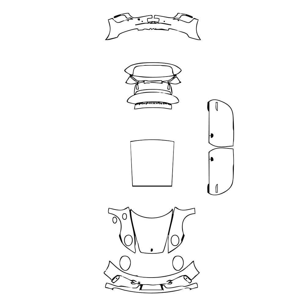 Pre-Cut PPF Porsche 911 Turbo Coupe 2020 - PPF-Kits