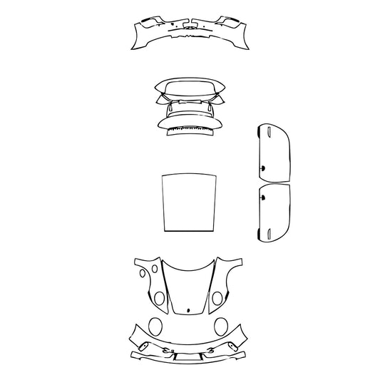Pre-Cut PPF Porsche 911 Turbo Coupe 2023 - PPF-Kits