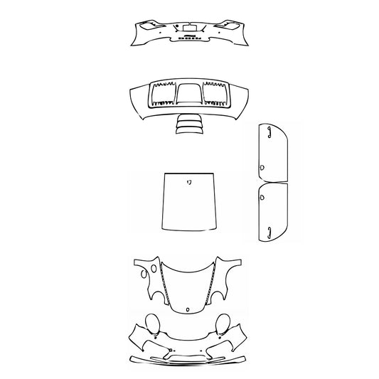 Pre-Cut PPF Porsche 911 Turbo S Coupe 2018 - PPF-Kits