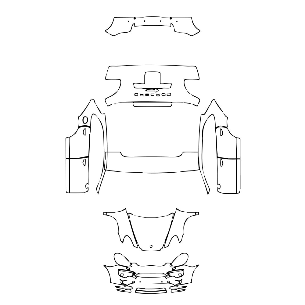 Pre-Cut PPF Porsche Cayenne Cayenne 2011 - PPF-Kits