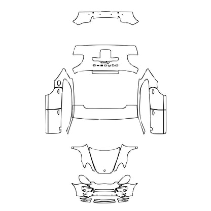Pre-Cut PPF Porsche Cayenne Cayenne 2013 - PPF-Kits