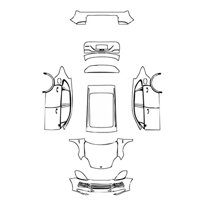 Pre-Cut PPF Porsche Cayenne Cayenne E-Hybrid 2023 - PPF-Kits