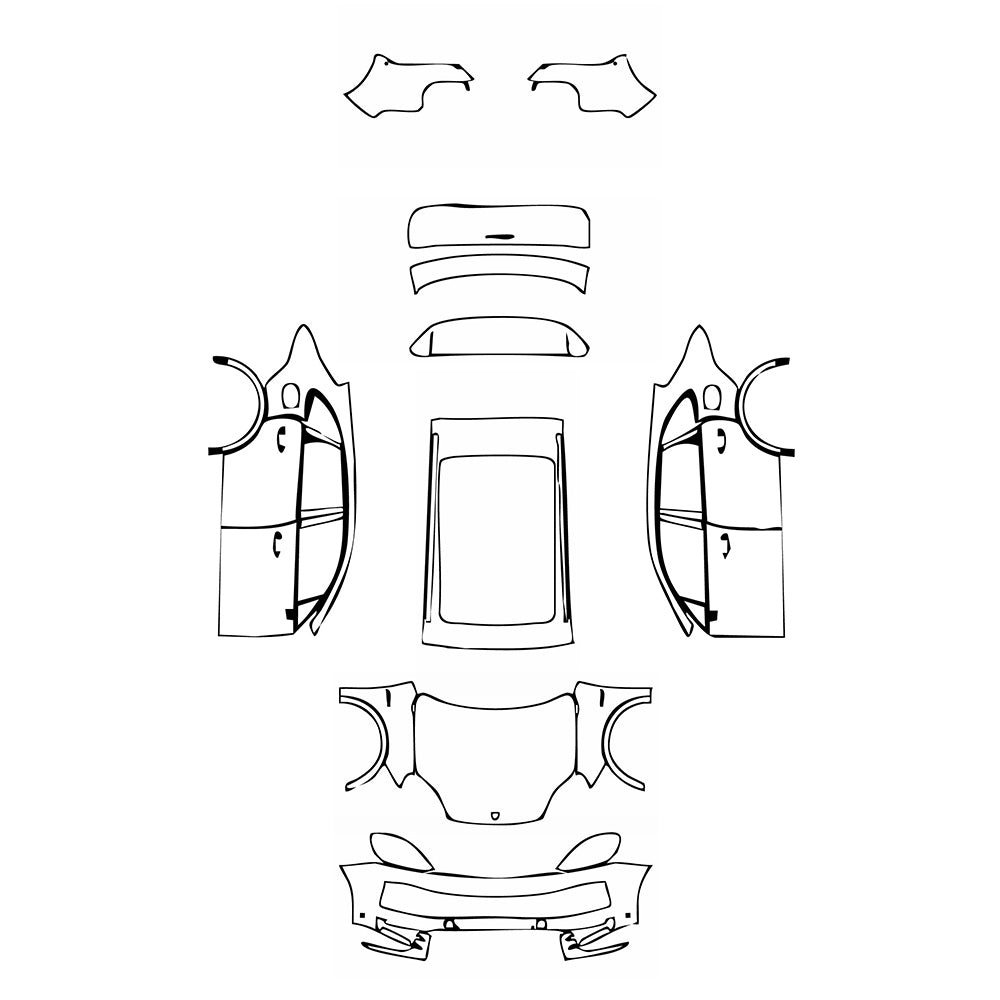 Pre-Cut PPF Porsche Cayenne Cayenne E-Hybrid 2024 - PPF-Kits