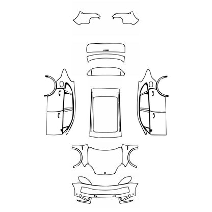 Pre-Cut PPF Porsche Cayenne Cayenne E-Hybrid 2024 - PPF-Kits