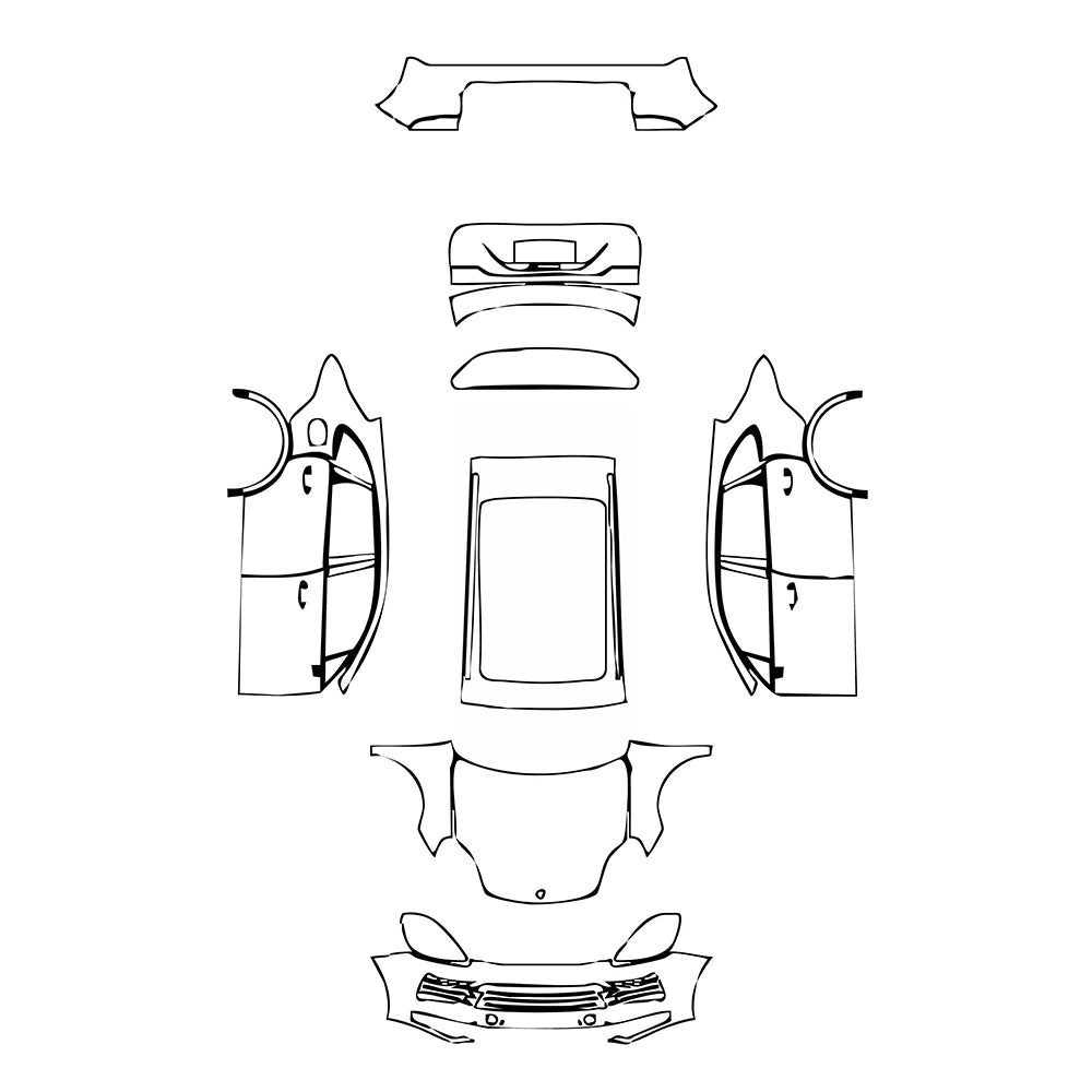 Pre-Cut PPF Porsche Cayenne Cayenne S 2020 - PPF-Kits