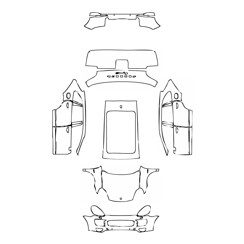 Pre-Cut PPF Porsche Cayenne Cayenne S E-Hybrid 2016 - PPF-Kits