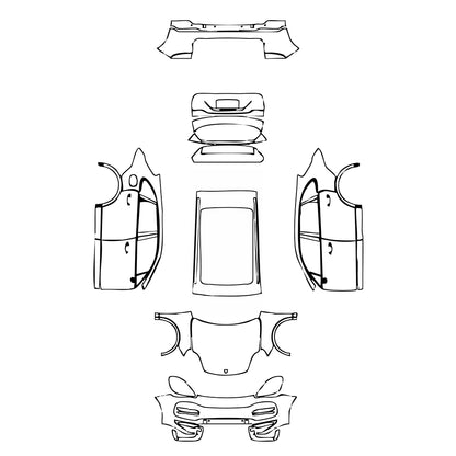 Pre-Cut PPF Porsche Cayenne Cayenne Turbo 2018 - PPF-Kits