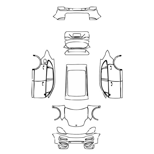 Pre-Cut PPF Porsche Cayenne Cayenne Turbo 2018 - PPF-Kits