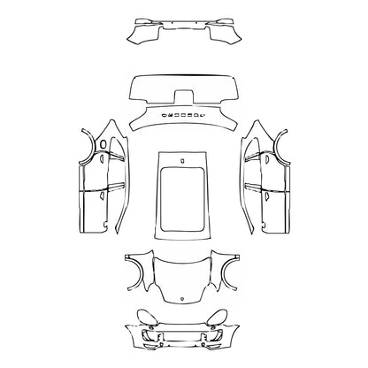 Pre-Cut PPF Porsche Cayenne Cayenne Turbo S 2015 - PPF-Kits