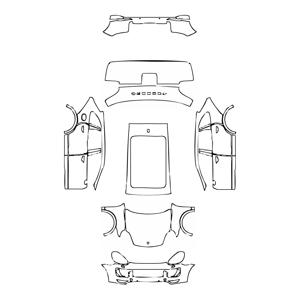 Pre-Cut PPF Porsche Cayenne Cayenne Turbo S 2017 - PPF-Kits