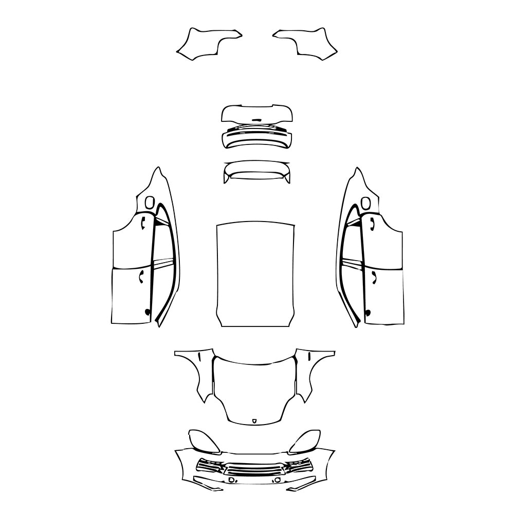 Pre-Cut PPF Porsche Cayenne Coupe Cayenne E-Hybrid Coupe 2021 - PPF-Kits