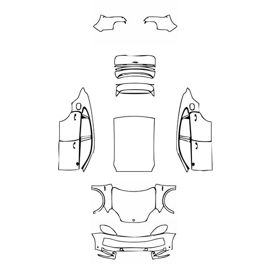 Pre-Cut PPF Porsche Cayenne Coupe Cayenne E-Hybrid Coupe 2024 - PPF-Kits