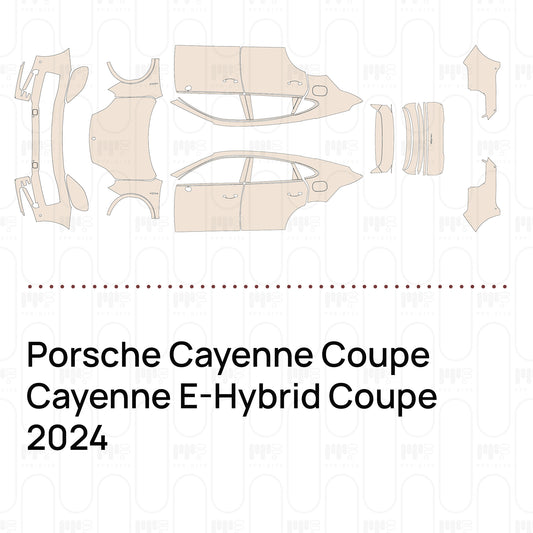Pre-Cut PPF Porsche Cayenne Coupe Cayenne E-Hybrid Coupe 2024