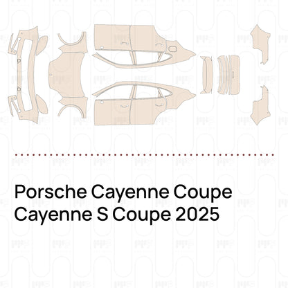 Pre-Cut PPF Porsche Cayenne Coupe Cayenne S Coupe 2025