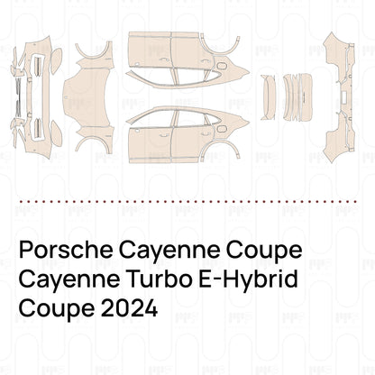 Pre-Cut PPF Porsche Cayenne Coupe Cayenne Turbo E-Hybrid Coupe 2024