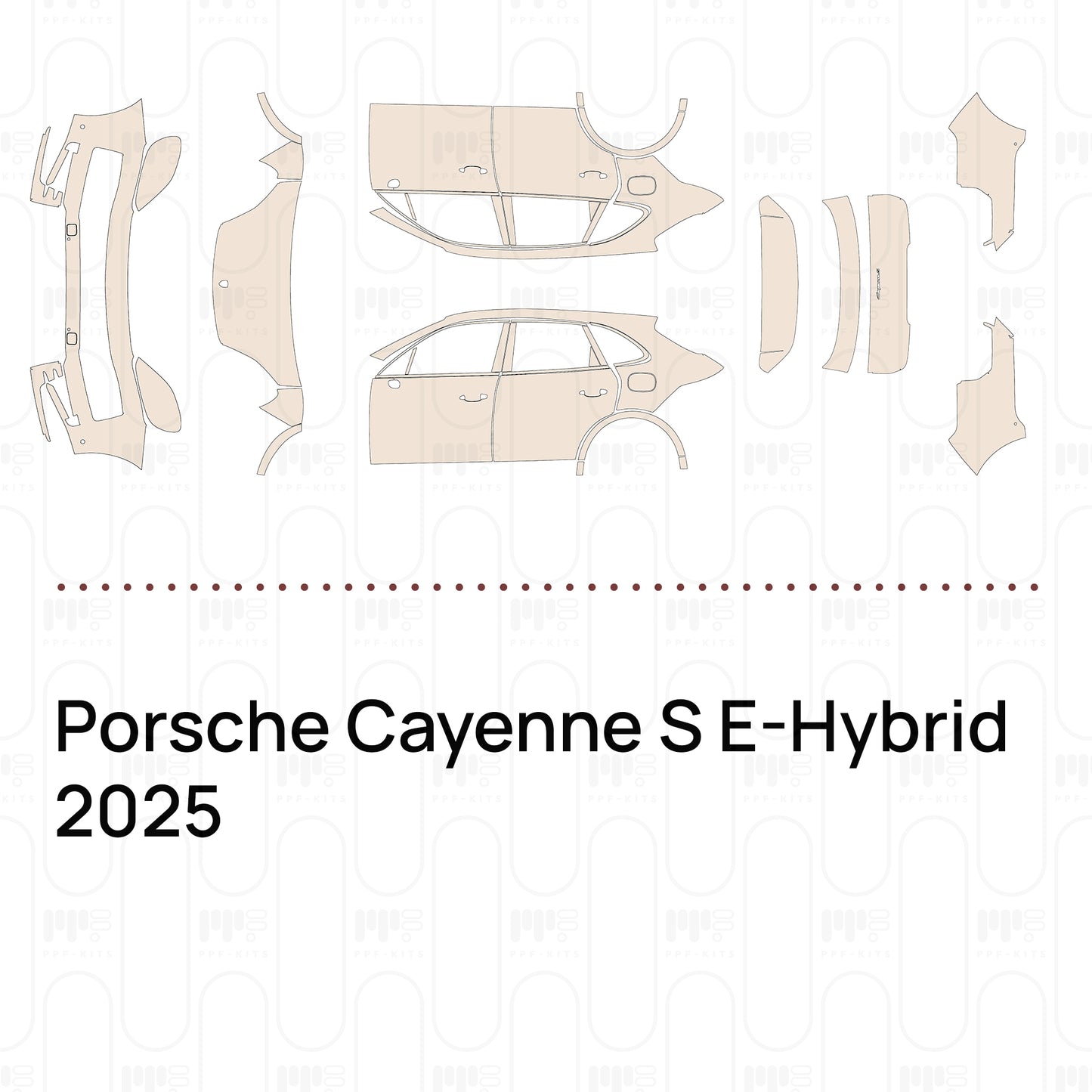 Pre-Cut PPF Porsche Cayenne S E-Hybrid 2025