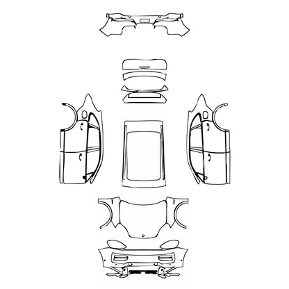 Pre-Cut PPF Porsche Cayenne Turbo E-Hybrid 2024 - PPF-Kits