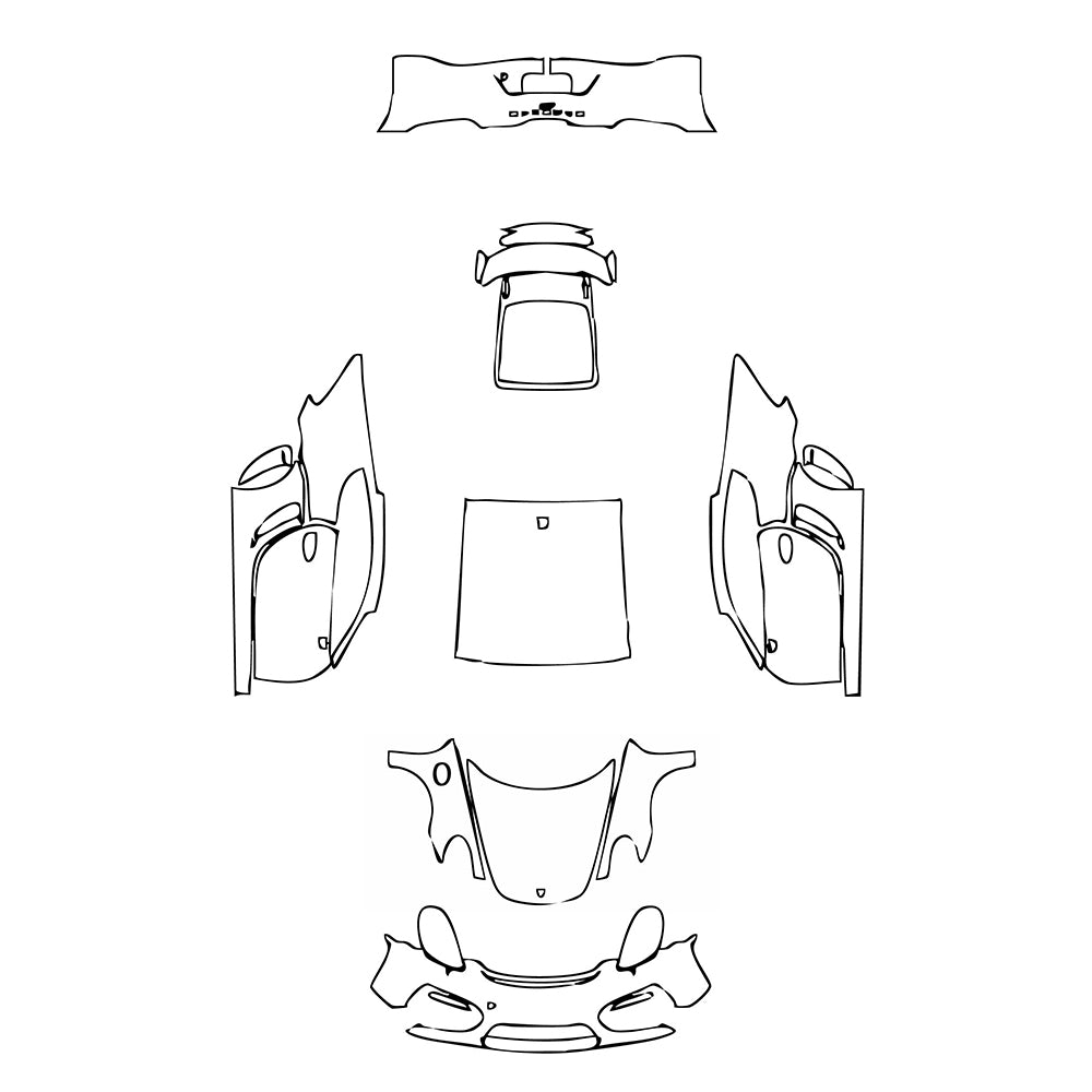 Pre-Cut PPF Porsche Cayman Cayman GT4 2016 - PPF-Kits