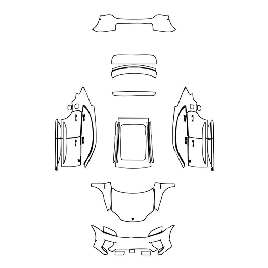 Pre-Cut PPF Porsche Macan Electric 4 2025 - PPF-Kits
