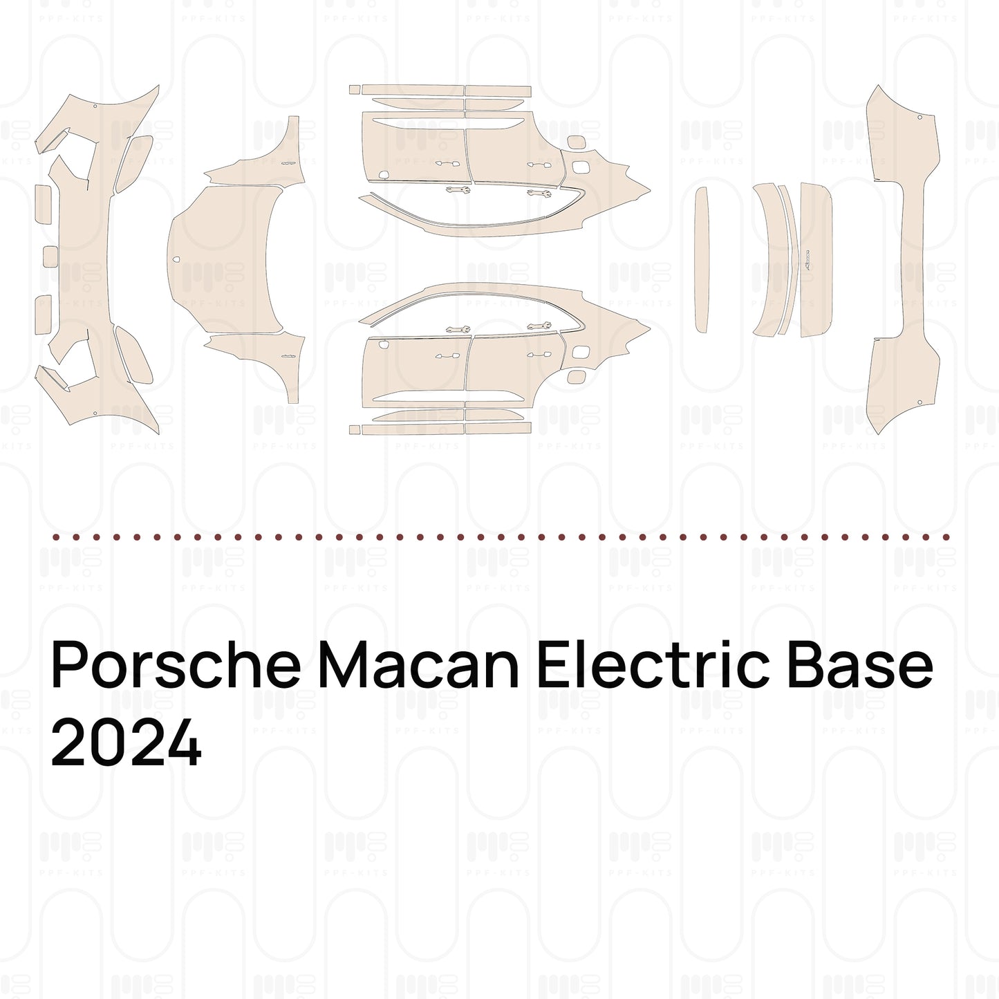 Pre-Cut PPF Porsche Macan Electric Base 2024