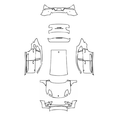 Pre-Cut PPF Porsche Macan Macan GTS 2018 - PPF-Kits