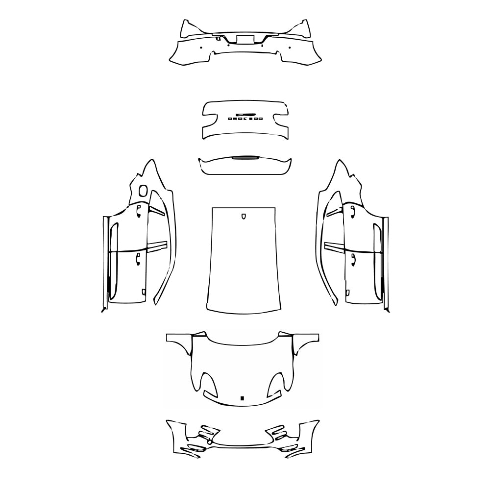 Pre-Cut PPF Porsche Macan Macan Turbo 2014 - PPF-Kits