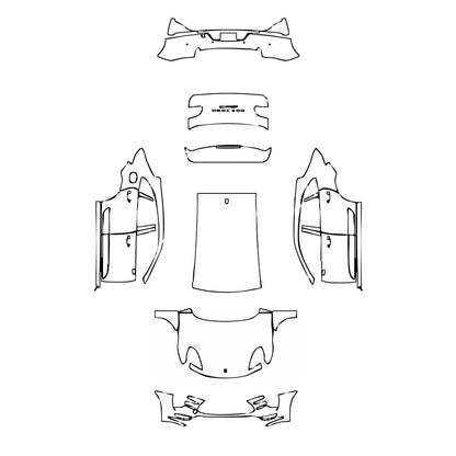 Pre-Cut PPF Porsche Macan Macan Turbo 2018 - PPF-Kits