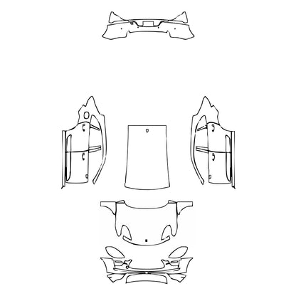 Pre-Cut PPF Porsche Macan Macan Turbo 2020 - PPF-Kits