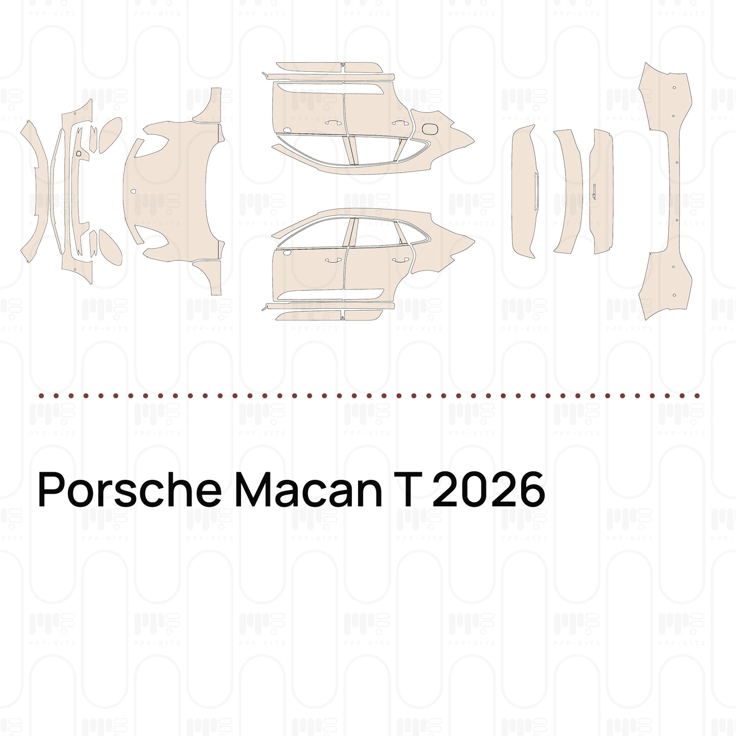 Pre-Cut PPF Porsche Macan T 2026