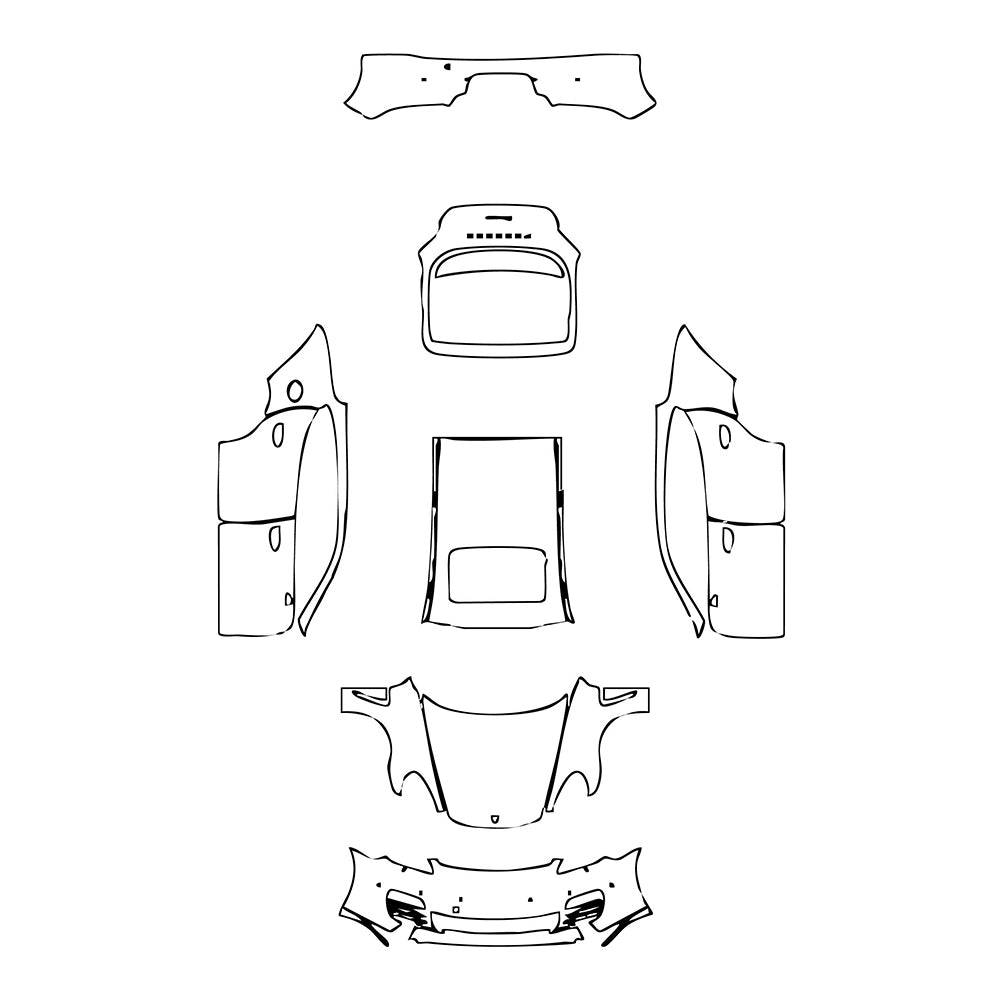 Pre-Cut PPF Porsche Panamera Sedan Panamera 2011 - PPF-Kits