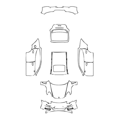 Pre-Cut PPF Porsche Panamera Sedan Panamera 2016 - PPF-Kits