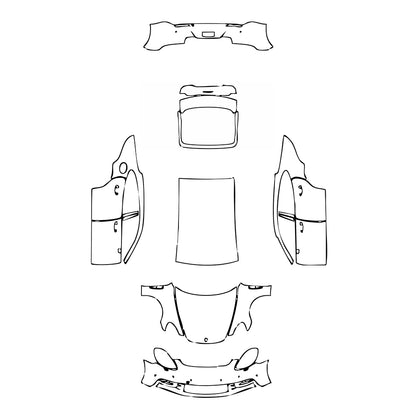 Pre-Cut PPF Porsche Panamera Sedan Panamera 2019 - PPF-Kits