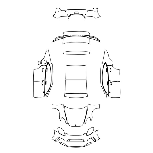 Pre-Cut PPF Porsche Panamera Sedan Panamera 2024 - PPF-Kits