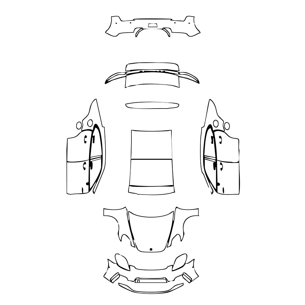 Pre-Cut PPF Porsche Panamera Sedan Panamera 4S E-Hybrid 2025 - PPF-Kits