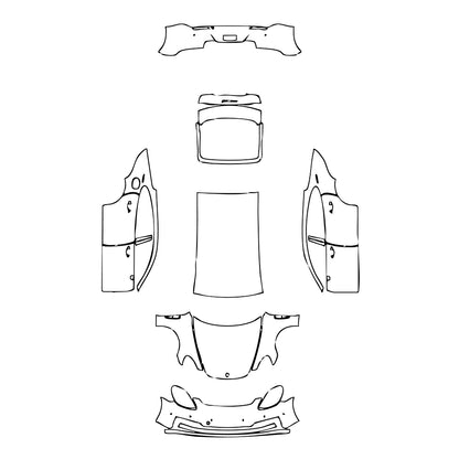 Pre-Cut PPF Porsche Panamera Sedan Panamera 4S Executive 2021 - PPF-Kits
