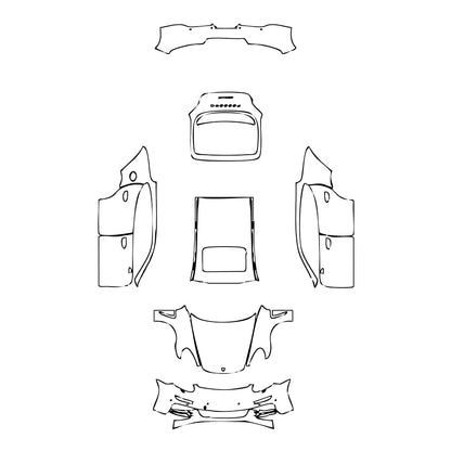 Pre-Cut PPF Porsche Panamera Sedan Panamera 4 2014 - PPF-Kits