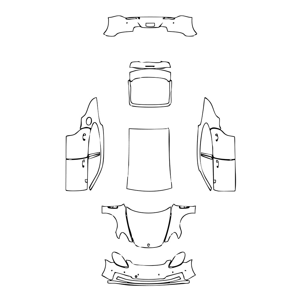 Pre-Cut PPF Porsche Panamera Sedan Panamera 4 2021 - PPF-Kits