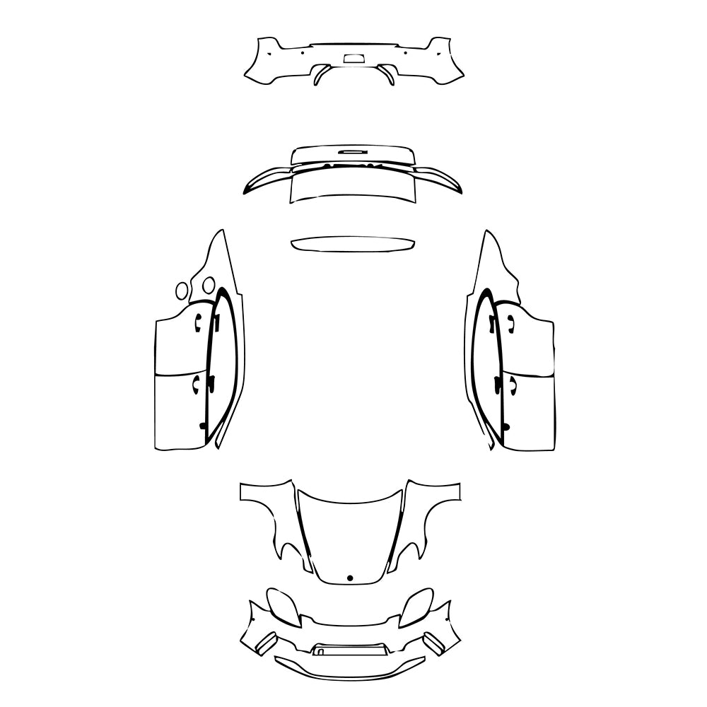 Pre-Cut PPF Porsche Panamera Sedan Panamera 4 2024 - PPF-Kits
