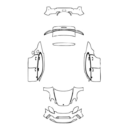 Pre-Cut PPF Porsche Panamera Sedan Panamera 4 2024 - PPF-Kits