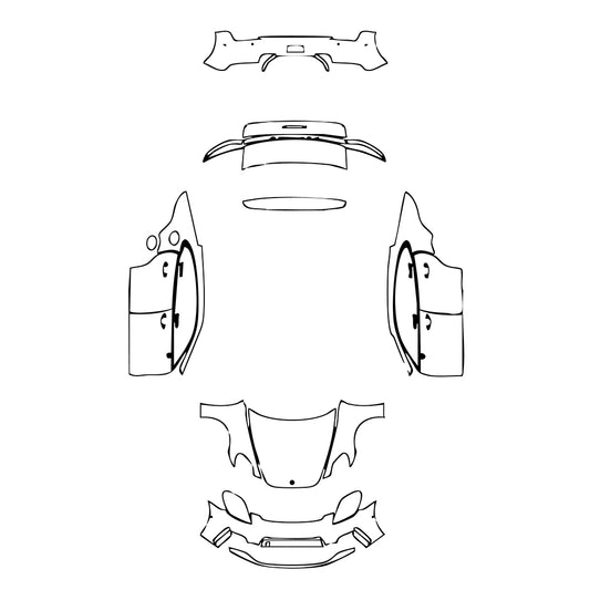 Pre-Cut PPF Porsche Panamera Sedan Panamera 4 2024 - PPF-Kits