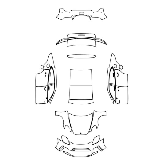 Pre-Cut PPF Porsche Panamera Sedan Panamera 4 E-Hybrid 2024 - PPF-Kits