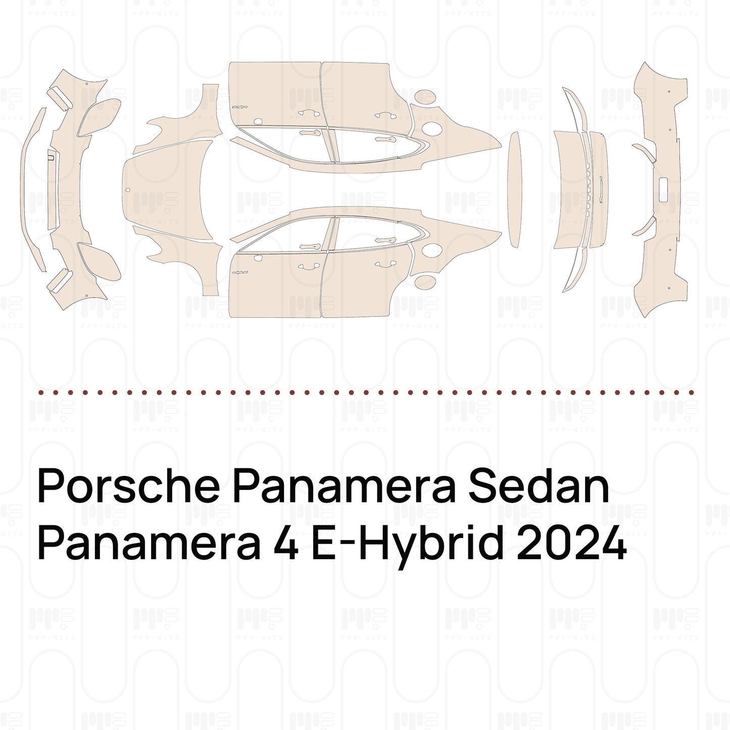 Pre-Cut PPF Porsche Panamera Sedan Panamera 4 E-Hybrid 2024