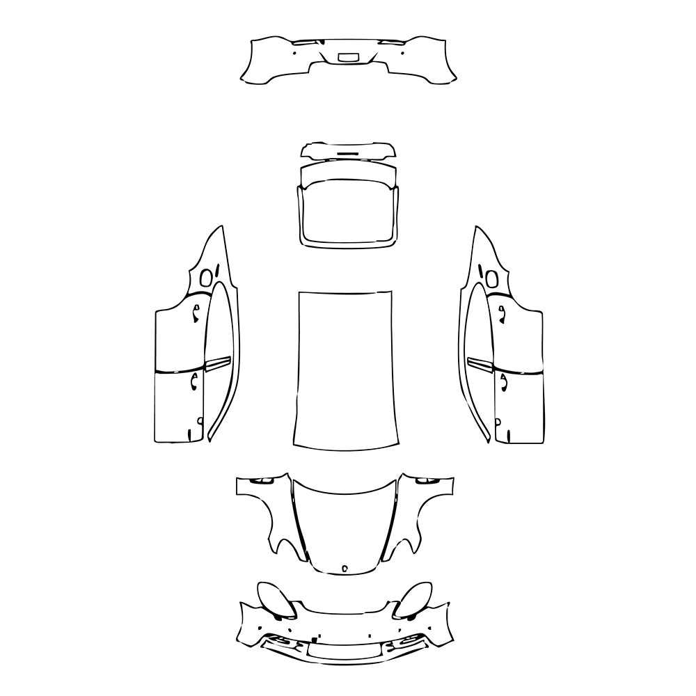 Pre-Cut PPF Porsche Panamera Sedan Panamera 4 E-Hybrid Executive 2017 - PPF-Kits