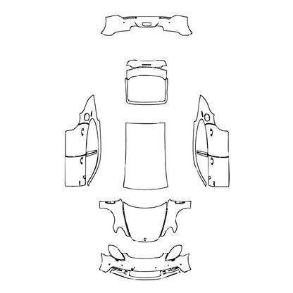 Pre-Cut PPF Porsche Panamera Sedan Panamera 4 E-Hybrid Executive 2018 - PPF-Kits