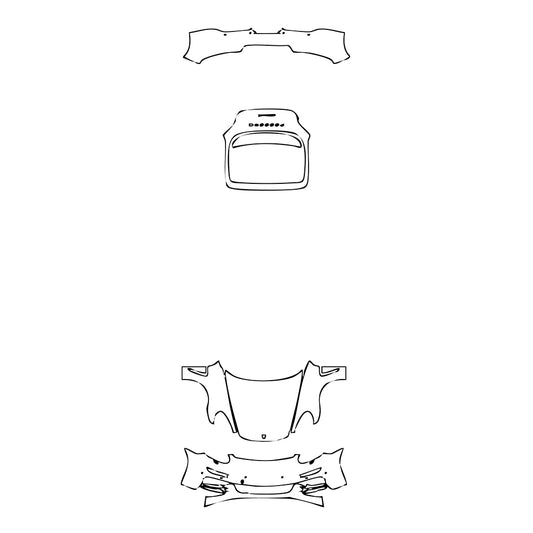 Pre-Cut PPF Porsche Panamera Sedan Panamera 4 Executive 2016 - PPF-Kits