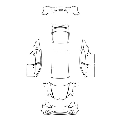 Pre-Cut PPF Porsche Panamera Sedan Panamera 4 Executive 2021 - PPF-Kits