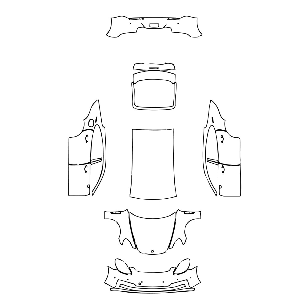 Pre-Cut PPF Porsche Panamera Sedan Panamera 4 Executive 2023 - PPF-Kits