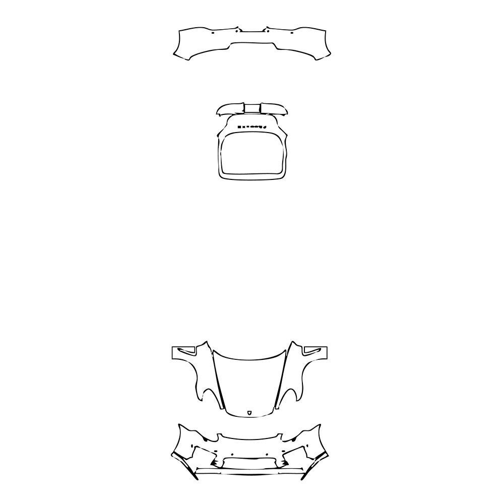 Pre-Cut PPF Porsche Panamera Sedan Panamera Exclusive Series 2016 - PPF-Kits