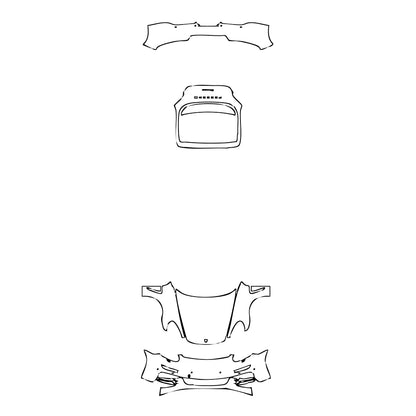 Pre-Cut PPF Porsche Panamera Sedan Panamera Executive 2014 - PPF-Kits